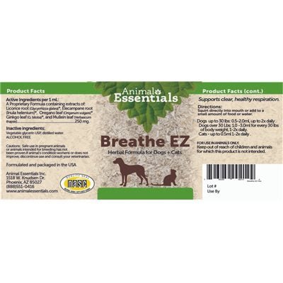 Animal Essentials - Breathe EZ 治療養生草本系列 - 呼吸通 2oz - 幸福站