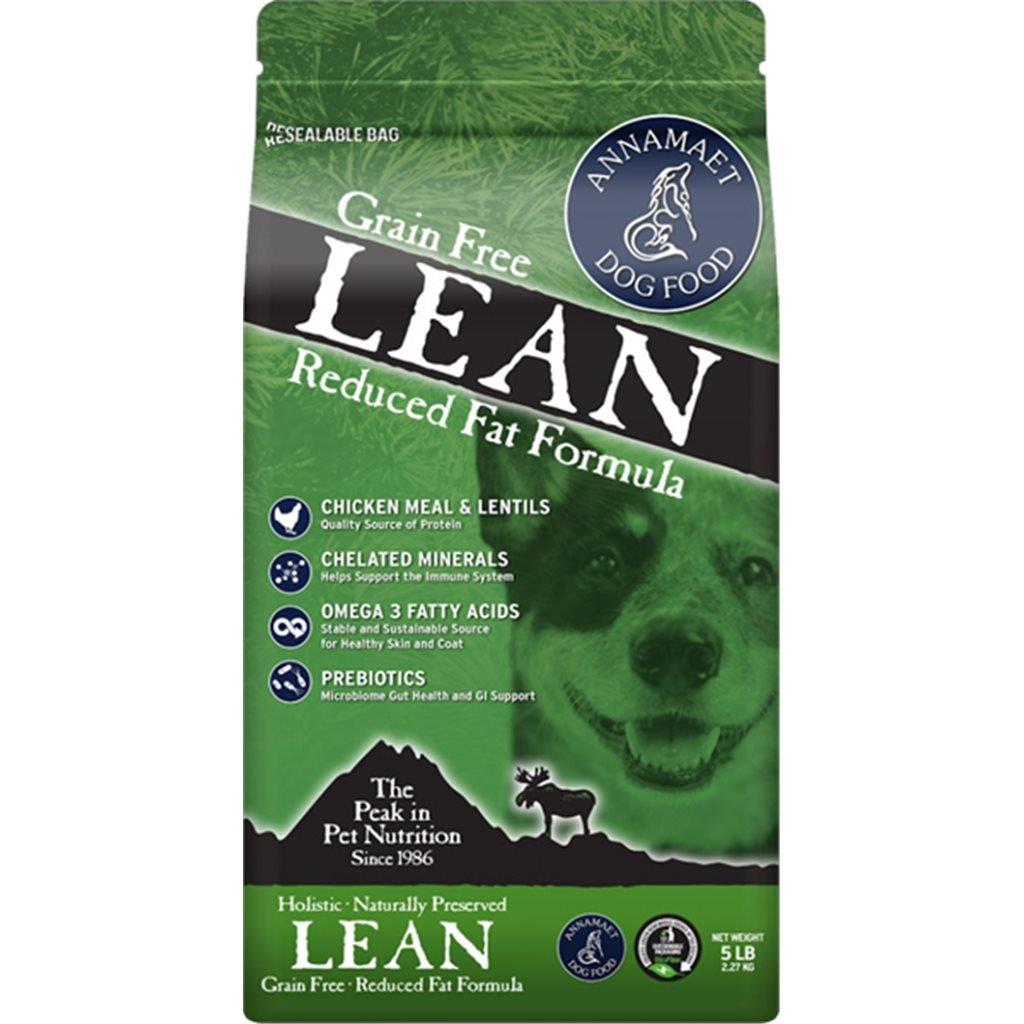 Annamaet Lean Grain Formula (dog food) top-quality grain-free low-fat dog formula