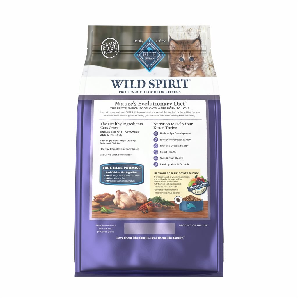 Blue Buffalo - Wild Spirit Indoor Chicken Formula Dry Cat Food for Kittens