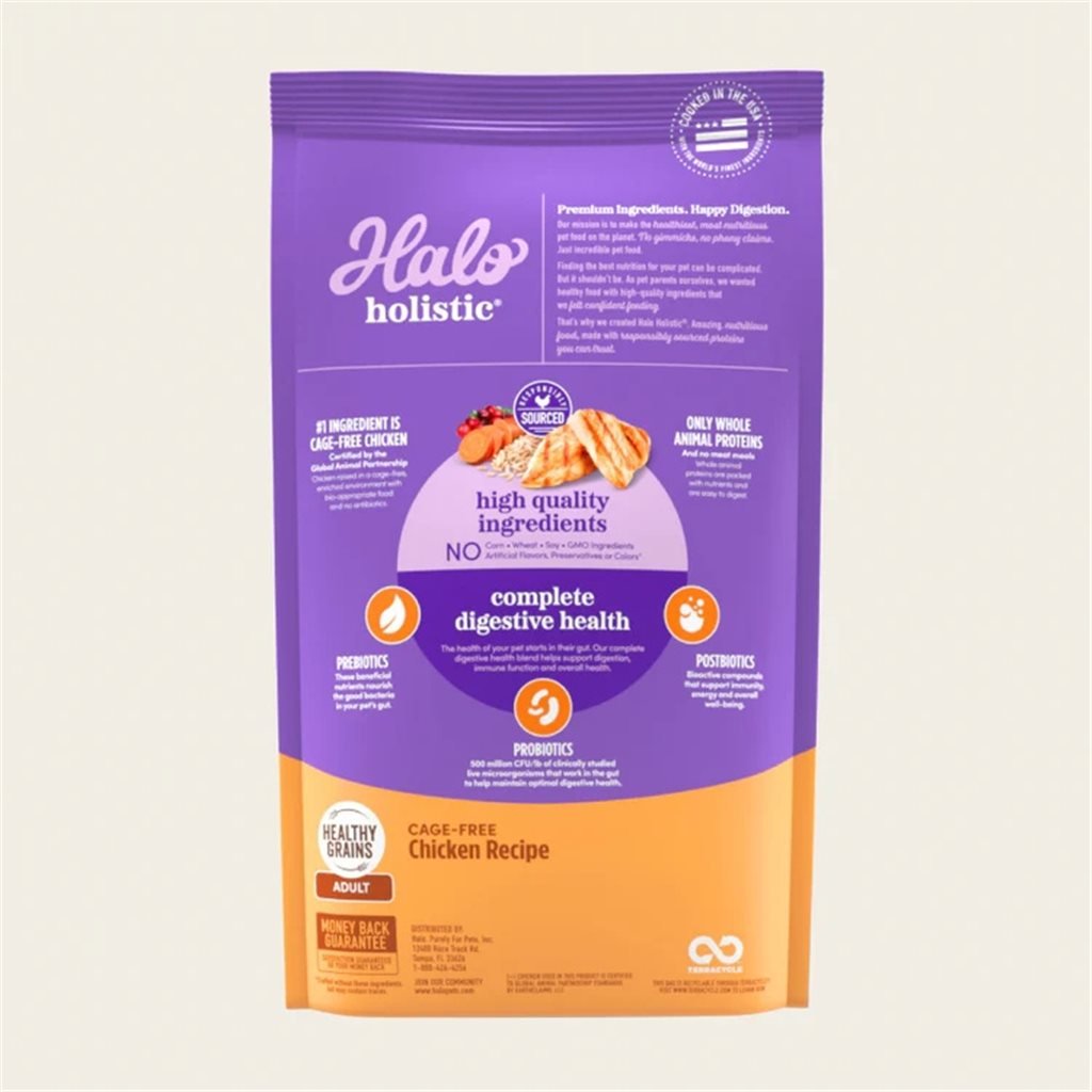 Halo - Holistic Chicken Formula for Adult Cats 10 lb (35220)