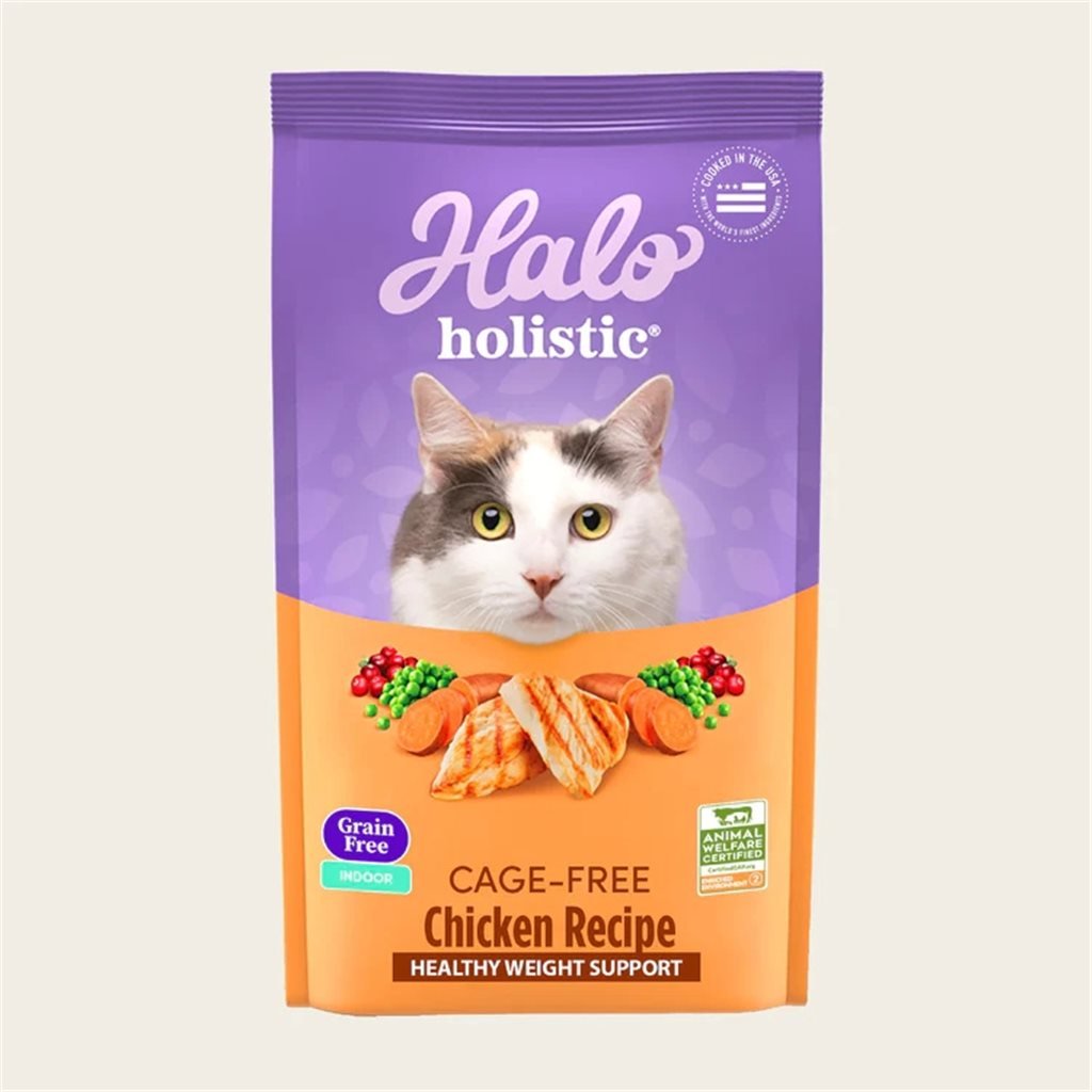 Halo - Holistic Grain-Free Indoor Cat Chicken Recipe 10 lb (35202-H)