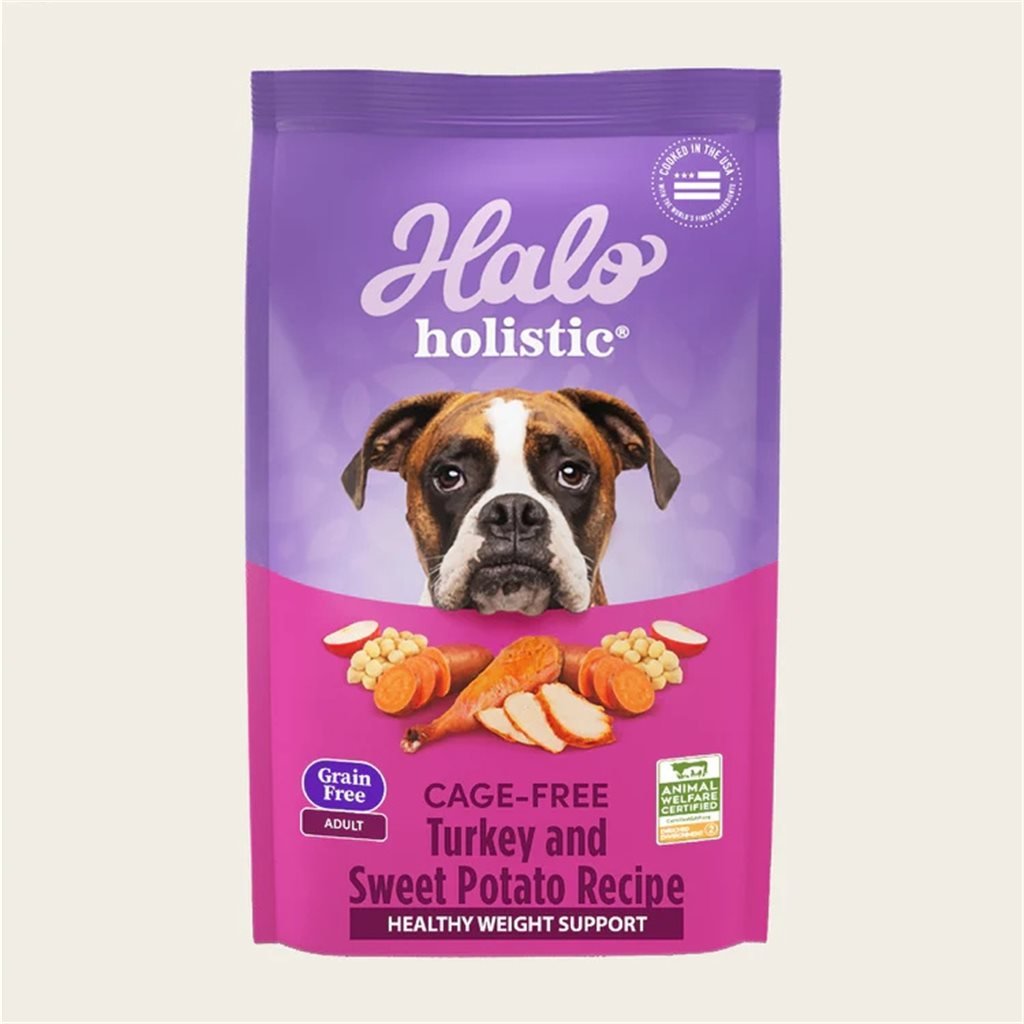 Halo - Holistic 無穀火雞肉甜薯配方成犬糧 21 lb (59214)