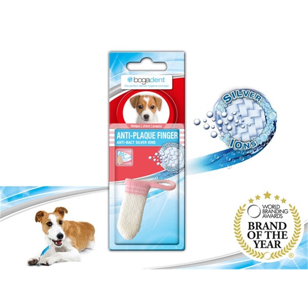 bogadent® ANTI-Plaque Finger (Puppy) silver ion antibacterial calculus removal fingertip (1 piece)