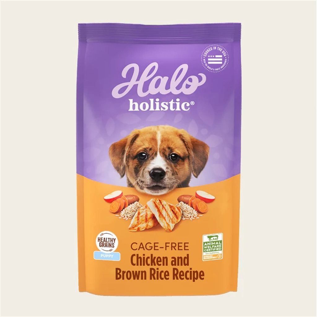 Halo - Holistic 雞肉糙米配方幼犬糧 10 lb (38120) - 幸福站