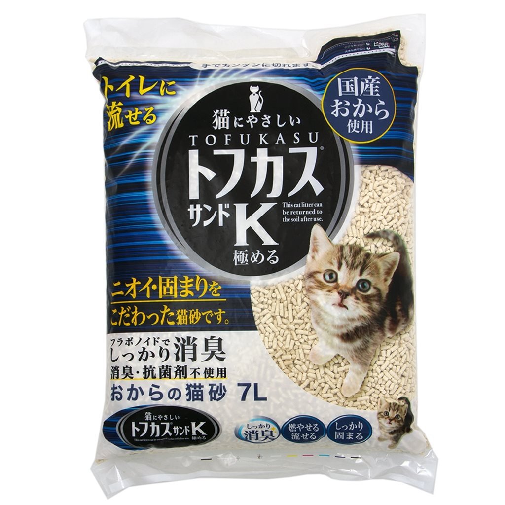 日本 K 圓條豆乳豆腐貓砂 7L